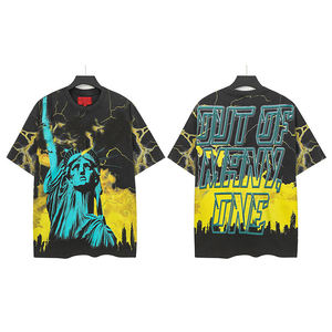 T-shirt graphique God Brand de haute qualité en 100% coton, style Y2K, oversize, streetwear, t-shirt de créateur vintage pour homme - Product Image 3