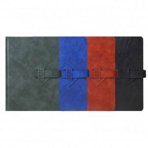 A5 New Design Diary Hardcover PVC Planner Printed <b>Journal</b> Multifunction Agenda with PU Strap Closure Gift - Product Image 3
