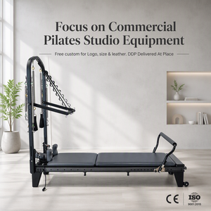 Reformer Pilates in Lega di Alluminio con Mezza Torre per Acrobazie Aeree, Durevole e Regolabile per Uso in Studio - Product Image 1