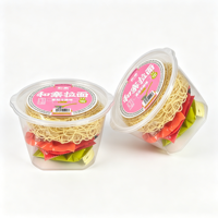 Mie Ramen Instan Rasa Daging Sapi Tomat Sehat, Masak 5 Menit, 12 Cup/Kotak, Grosir, Pasokan OEM, Instan