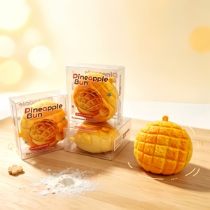 Juguete antiestrés de bola simulada de pan de piña hecho a mano, juguete sensorial para apretar, ideal para venta al por mayor - Product Image 3