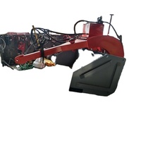 Équipement de nivellement de sol pour tracteurs agricoles, grande machine de nivellement par satellite à poutre courbe / niveleuse à col de cygne / machine de nivellement de terrain