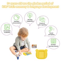 Dispositivo de Aprendizaje Educativo Multilingüe para Niños, Juguete, Máquina de Tarjetas de Memoria con Voz en Inglés, con Servicio Personalizado