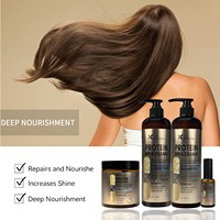 Shampooing et après-shampoing pour cheveux au collagène et à la kératine réparateur à la noix de coco, soin professionnel en salon, kératine nano brésilienne pour cheveux