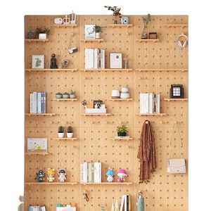 <span class=keywords><strong>Panneaux</strong></span> perforés en bois massif personnalisables <span class=keywords><strong>pour</strong></span> murs Étagère <span class=keywords><strong>de</strong></span> <span class=keywords><strong>rangement</strong></span> <span class=keywords><strong>de</strong></span> salon en bois Cloison en bois Étagère murale suspendue - Product Image 1