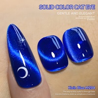 Vernis à ongles gel UV XEIJAYI Bleu Klein Effet Œil de Chat, Norme Européenne, Sans TPO, OEM ODM, Fournitures en gros pour la peinture des ongles