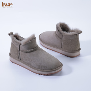 Botas <span class=keywords><strong>de</strong></span> Nieve Clásicas para Mujer, Forradas con Piel <span class=keywords><strong>de</strong></span> Oveja <span class=keywords><strong>de</strong></span> Doble Cara, Forro <span class=keywords><strong>de</strong></span> Lana, Calzado Térmico <span class=keywords><strong>de</strong></span> Invierno con Suela Antideslizante - Product Image 5