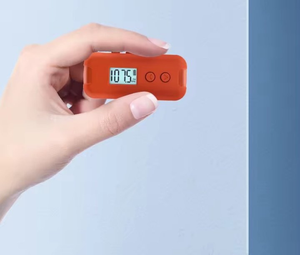 Factory Orange Mini Pocket FM Transistor Radio with LCD Display <b>Digital</b> Tuning Battery Powered Portable Outdoor Home Radio - Product Image 4