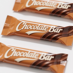 Bolsita de plástico con bordes dentados impresos personalizados con sello lateral trasero para alimentos, embalaje de cereales y galletas, bolsa de barra de Chocolate Mylar - Product Image 2