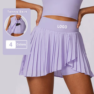 新款百褶运动短裙裤新款体操服可爱网球跑步运动裙女式短裙 - Product Image 1