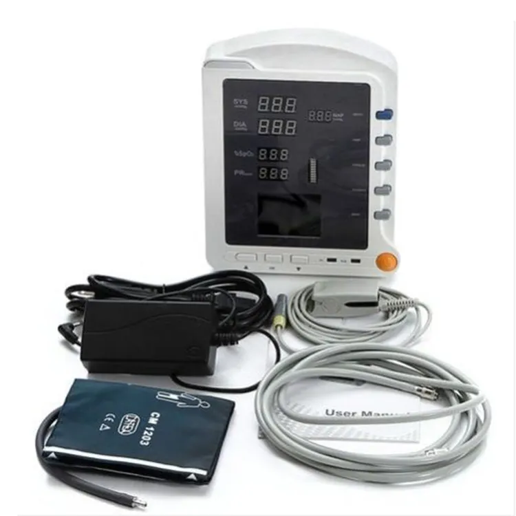 CONTEC-Dispositivos de monitoreo de señal vital, monitor de pacientes, multiparámetros, CMS5100 CE