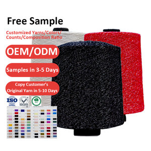 Lurex tỏa sáng số lượng lớn sợi tất cả các màu sắc Viscose Nylon <span class=keywords><strong>Polyester</strong></span> pha trộn nhuộm <span class=keywords><strong>sequin</strong></span> ưa thích tỏa sáng long lanh sợi cho Đan Áo len mũ - Product Image 2