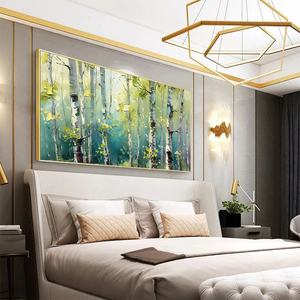 Pintura de naturaleza muerta texturizada en 3D, arte de pared verde y amarillo, acrílico abstracto pintado a mano, lienzo impasto, decoración de interiores enmarcada - Product Image 4