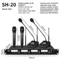 Kit de système audio pour salle de conférence SHILE AV-8820 BX-108 : amplificateur sans fil Bluetooth à gain fixe, enceintes murales pour la maison