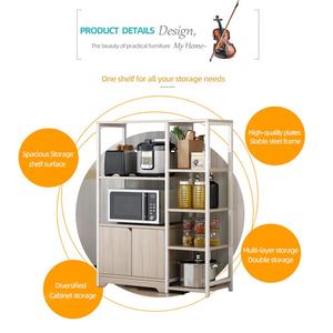 Étagère de rangement de cuisine, cadre en métal, organisateur, étagère pour épices, casseroles, support pour micro-ondes, armoire de rangement, étagère de <span class=keywords><strong>boulanger</strong></span> - Product Image 6