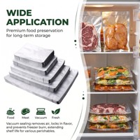 Sacs sous vide en aluminium en gros, qualité alimentaire, scellés sur trois côtés, pochettes composites PET AL PE pour snacks et noix, grandes tailles, vente en gros usine