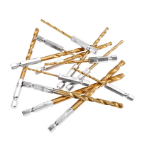 Jeu de 13 forets HSS revêtus de titane, tige hexagonale de 1/4 pouces, forets hélicoïdaux de 1.5mm à 6.5mm pour bois, plastique, métal