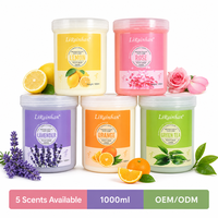 Série de soins des pieds Lavande Spa 4-en-1 au sel marin et extraits végétaux, exfoliant, anti-fatigue, anti-odeurs, pour peaux sensibles, 500ml 1000ml OEM