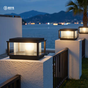 Lámpara Solar de Pilar para Puerta de Villa, Lámpara de Pilar para Patio, Jardín, Pared, Lámpara de Pilar de Piedra, Lámpara de Pilar Exterior Impermeable - Product Image 3