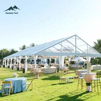 Tente de réception personnalisée 10x20 15x20 15x30 20x30, tente de mariage, tente de fête, structure en alliage d'aluminium, grande tente extérieure pour événements