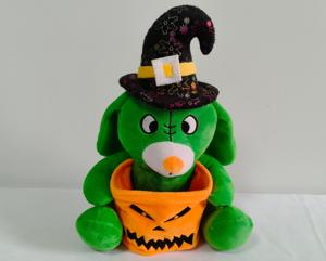Halloween Dễ Thương Thú Nhồi Bông Sang Trọng Ma Quỷ Halloween Con Chó Bat Đồ Chơi Với Túi Cho Kẹo - Product Image 4