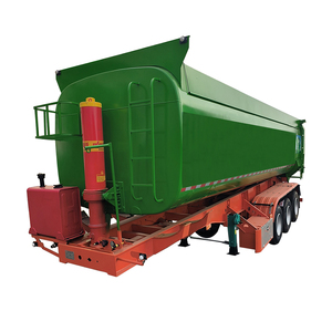 Nouveau camion <span class=keywords><strong>semi</strong></span>-<span class=keywords><strong>remorque</strong></span> arrière à benne basculante à 3 4 essieux 50 tonnes <span class=keywords><strong>remorque</strong></span> de camion à benne basculante arrière avec bâche - Product Image 2