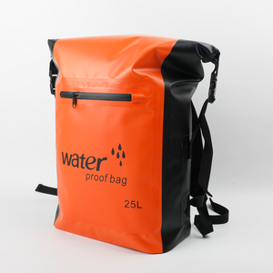 Large Capacity 25L PVC Waterproof Floating Backpack Dry <b>Sack</b> Outdoor Sports <b>Heavy</b> <b>Duty</b> River Rafting Swimming PVC Lining Dry Bag - Product Image 1
