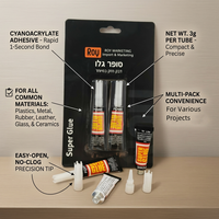 Adhésif liquide transparent en tube d'aluminium de 3 g pour réparer rapidement tout type d'accessoires