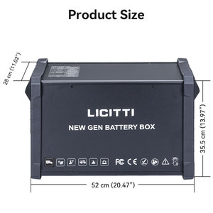 Licitti 2000 w fai da te alluminio metallo AGM Gel al piombo batterie agli ioni di litio 16s fai da te lifepo4 <span class=keywords><strong>scatola</strong></span> batteria con Inverter 2500W - Product Image 5