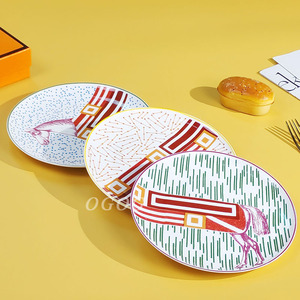 ลูกบาศก์รูบิคสามจานสุดสร้างสรรค์ลายม้าโบนไชน่าจานติ่มซำจานอาหารค่ำบ้านของขวัญแนะนำ - Product Image 2