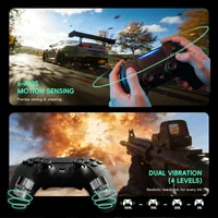Manette de jeu sans fil Data Frog pour PS5, contrôleur programmable (avec boutons arrière), capteur de mouvement Turbo 6 axes pour manette PS5