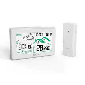 BALDR B0340 Digital Wireless Weather Station Thermometer Hygrometer Personal Weather Forecast Station with Sensor Indoor Outdoor