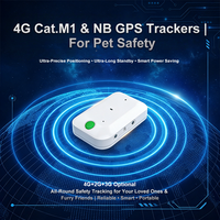Traceur GPS pour animaux de compagnie 4G CAT-M/NB2, étanche IP67, avec BLE et WiFi