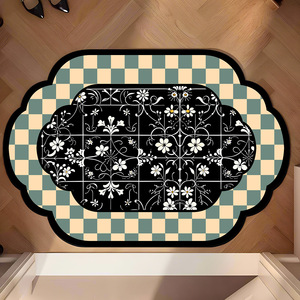 Sàn phòng tắm phong cách cổ xưa với thảm sàn siêu thấm Thảm chân đất diatomaceous ở lối vào phòng tắm - Product Image 5