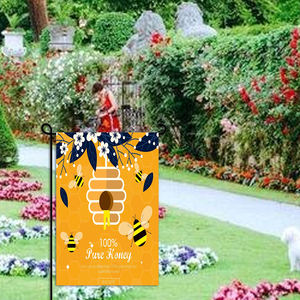 Bandera de lino para jardín, producto promocional de 30x45cm, decoración personalizada para exteriores y verano - Product Image 3