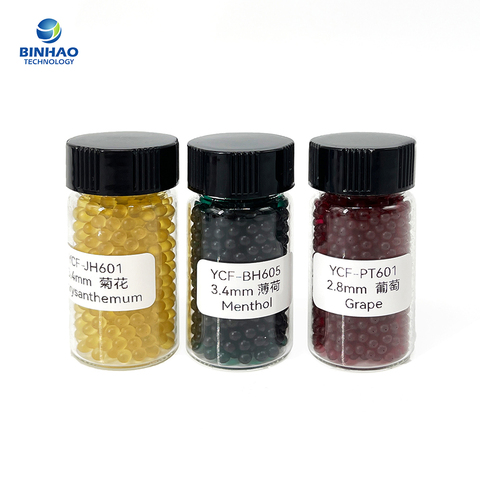 Menthol and Fruit Flavor Capsules for Cigarette Filter OEM and Sample Support