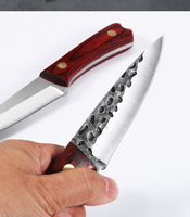 Couteau à éplucher de haute qualité en acier inoxydable à haute teneur en carbone, martelé, 4 pouces, avec manche en bois Pakka, pour usage quotidien et chasse