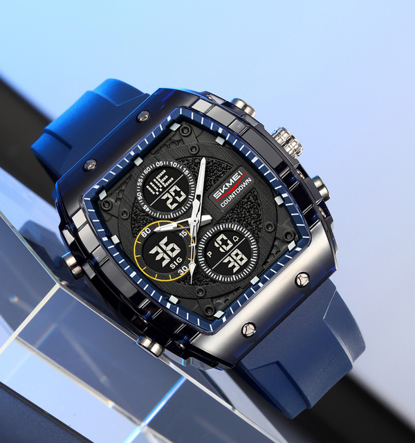 Top Brand SKMEI 2602 Fashion Men Water Resistant Custom logo Multifunction Led Digital Silicone Sport Watch