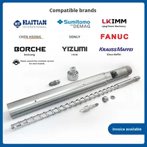 Haitian Huamei da NING ชิ้นส่วนเครื่องจักรทำจากยางฉีดพลาสติกสกรูอัลลอยสองชั้นส่งตรงจากโรงงาน - Product Image 2