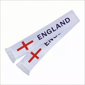 Écharpe promotionnelle en gros avec logo personnalisé pour les supporters de football des équipes nationales, en polyester durable, motif drapeau national - Product Image 2