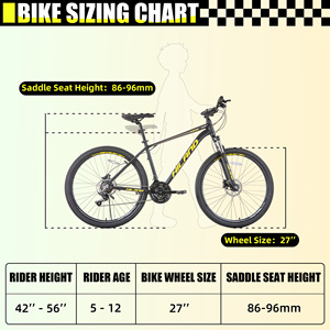 HILAND disponible en EU 27.5 pouces 21 vitesses frein à disque VTT vélo pour adulte perle pédale en alliage d'aluminium bonne qualité - Product Image 2