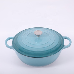 Casseroles et faitouts en <span class=keywords><strong>fonte</strong></span> <span class=keywords><strong>émaillée</strong></span> écologiques de style européen classique 26 cm - Product Image 4