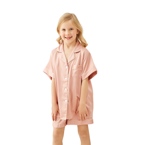 FUNG 3034 conjunto de pijamas populares para mujer, ropa de dormir de seda satinada mate, pijamas de fiesta, pijamas para padres e hijos - Product Image 4