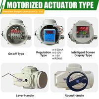 Vanne à boisseau sphérique motorisée 2 voies en acier inoxydable SS304, marche/arrêt, 4-20mA, 3 pièces, acier inoxydable 316, 12V 24V DC 110V, actionneur électrique rotatif