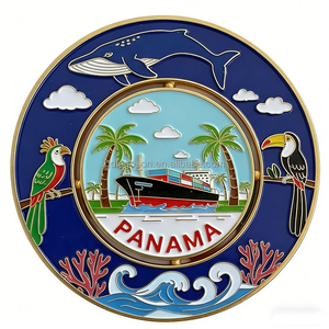 Aimants de réfrigérateur personnalisés en émail du Honduras, design perroquet et <span class=keywords><strong>ruine</strong></span> maya, aimants de réfrigérateur souvenirs drapeaux du Honduras tendance, vente en gros - Product Image 5
