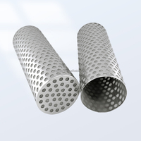 Tube filtrant perforé sur mesure en acier inoxydable, filet métallique, cylindre filtrant pour traitement de l'eau