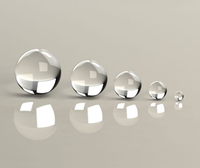 En stock : Lentilles sphériques rondes en quartz N-BK7, LaZF, JGS1, saphir, silice fondue UV, diamètres 1mm, 2mm, 3mm, 4mm, tailles personnalisables OEM