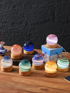 Paralume a sfera In vetro da 8 cm per <span class=keywords><strong>bambini</strong></span> con luce <span class=keywords><strong>notturna</strong></span> con alimentazione Plug-In, <span class=keywords><strong>lampada</strong></span> da cielo stellato - Product Image 2