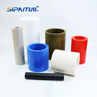 Tige en polyphénylène sulfide 10 mm, tige en polyuréthane de qualité alimentaire, tige en PTFE renforcée de fibre de verre, tige en PTFE vierge 160 mm