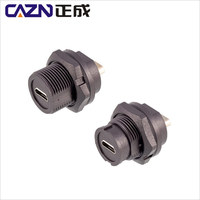 Cable micro USB de bloqueo rápido a RJ45 8p8c, montaje de panel de pared hembra a macho, PCB, resistente al agua, RJ45